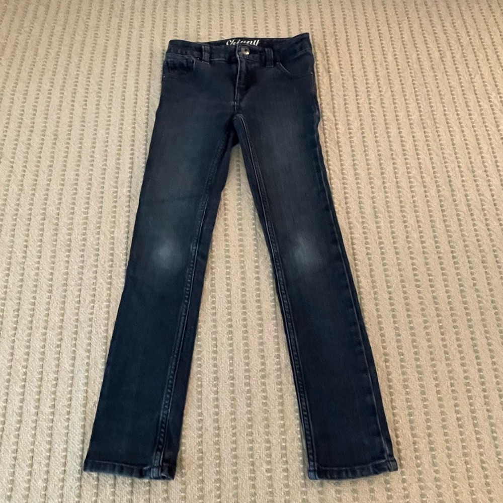 Girl’s Blue Jeans - Adjustable Waist - Size: 7 Slim - Skinny - Crazy 8
